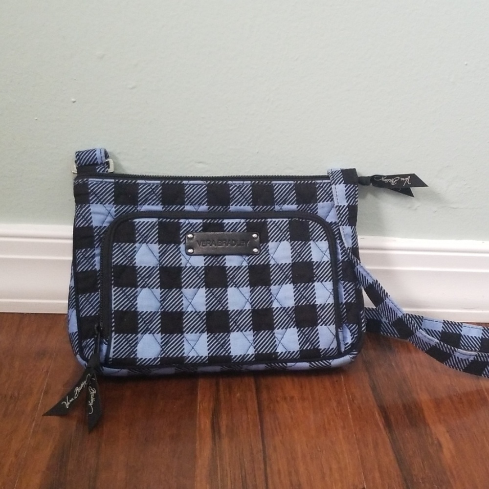 Vera Bradley Alpine Blue & Black Crossbody Bag